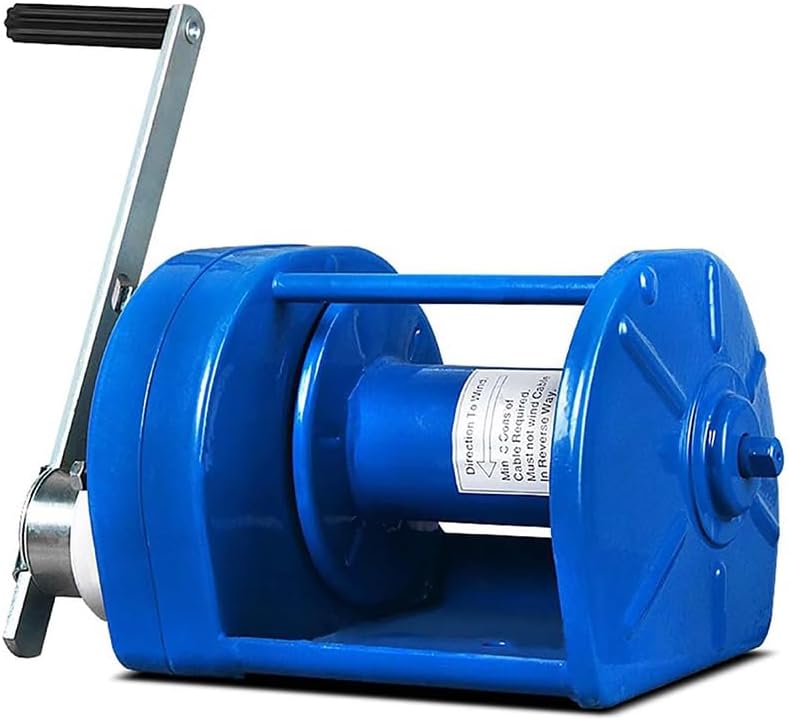 Heavy Duty Trailer Winch, Heavy Duty Boat Trailer Caravan Puller, Outdoors Boat Towing Winches, Portable Dual Gear Power Puller, Manual Winch Cable Puller, Operated Two-Way Ratchet,3 ton 20m