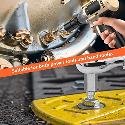 Xewea 25Pcs Screw Extractor Set Hex Head Multi-Spline Easy Out Bolt Extractor Set, Chrome Molybdenum Alloy Steel Rounded Bolt Remover #TOP3