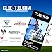CLUBTUB Golf Club Cleaner. 4-Gallon Tub with Dual 9.5