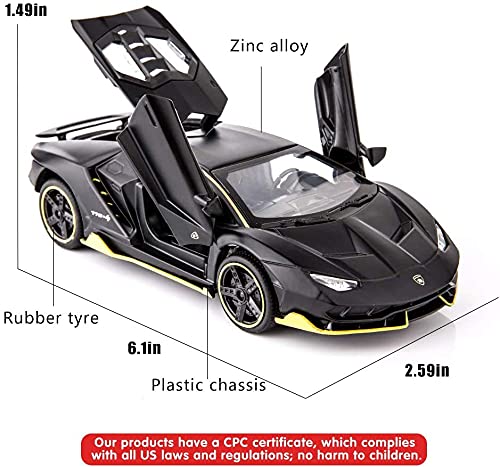 Image of Lamborghini Alloy Toy Car Model Diecasts Metal Toy with Sound /Light /Pull-Back Off-Road Vehicles Car Model Collection Kids Toys Gift Multicolor Pack of 1 (1:32 Centenario LP770)