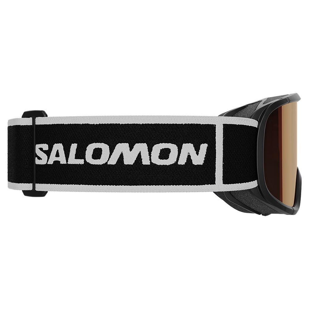 Salomon Lumi Access Masque de Ski Unisexe pour Enfant, Champ de Vision Élargi, Idéal pour le Ski et le Snowboard, Noir, Taille Unique