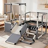 OSLEEP ジャングルジム 大型遊具 PP素材 トランポリン付き 6in1 すべり台 滑り台 ブランコ 室内 屋内 家庭用 子供 キッズ 男の子 女の子 プレゼント おもちゃ (一台六役・PP素材)