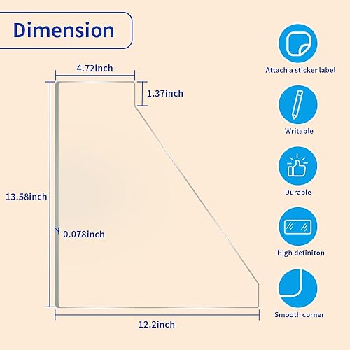 Miniatura 7 de OrigoDeco Divisores de discos de vinilo acrílico, separadores de discos de bricolaje, separadores de discos A-Z Género ERA BPM y escritorios para