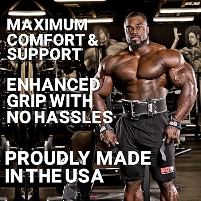 Schiek Sports Model 1000LLS Leather Weight Lifting Straps