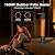thermomate Outdoor Indoor Electric Patio Heater, 1500W 38.5" Portable Tower Infrared Heaer, IP55 Rated Space Radiant Heater with Remote, Timer, Tip-over Protection for Backyard, Restaurant & Garage