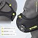 FIGHTECH Dust Masks | Combo Kit with 10 x Active Carbon Filters | 2 x Extra Air Valves | Mesh Mask for Woodworking & more (Large, Black)