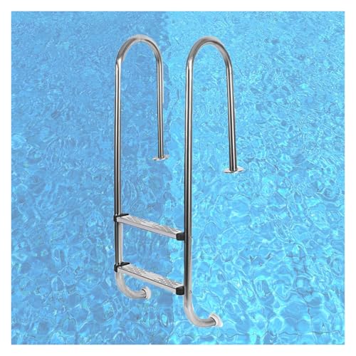 Escalera para piscina de acero inoxidable 2 escalones miniatura 1