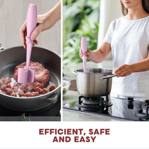 Image of 2Pack Meat Chopper Upgrade Hamburger Smasher, Masher for Ground Beef