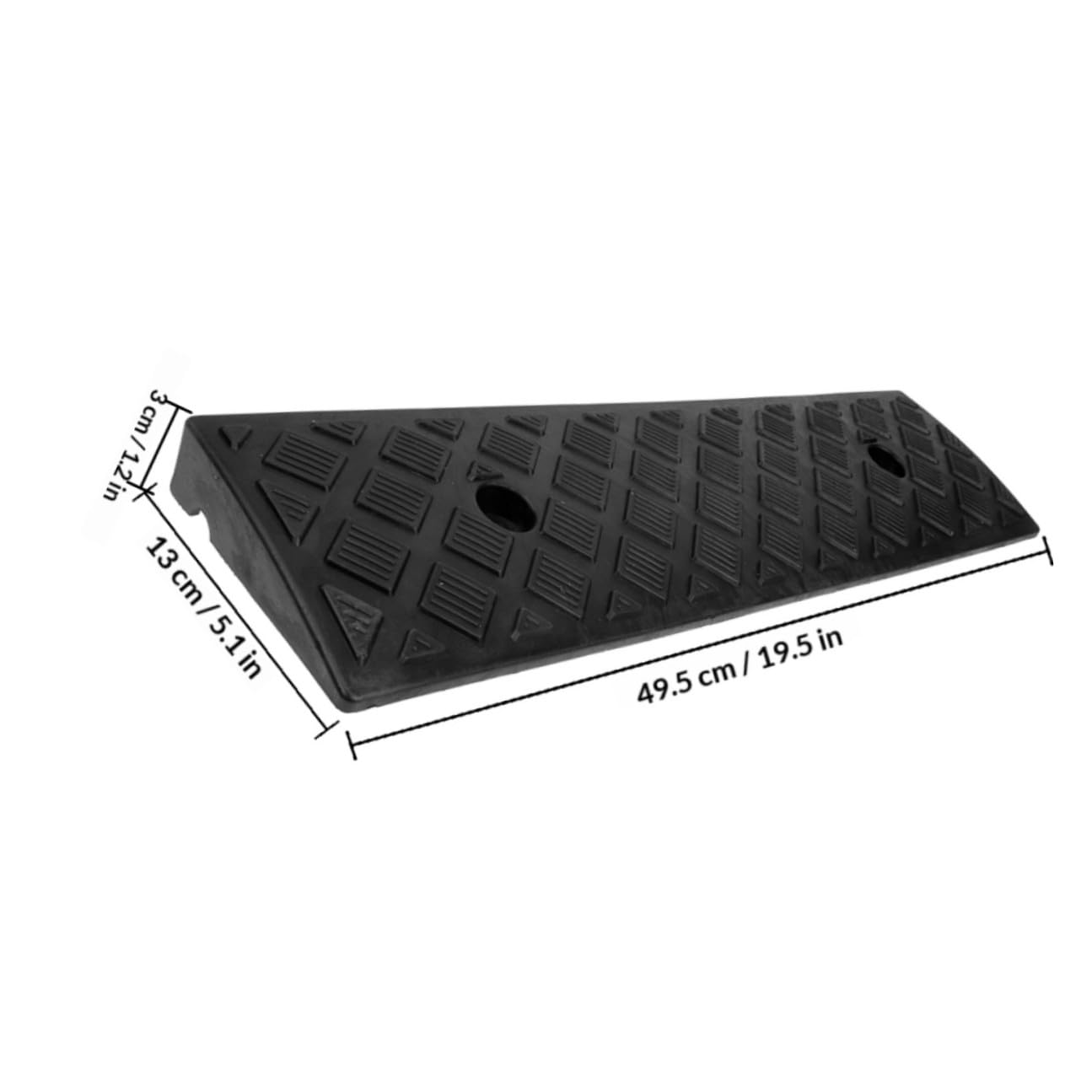 Rampa Di Soglia Antiscivolo 3.00Cm Altezza 2 Rampe Per Marciapiede E Vialetto Ideale Per Auto Moto Biciclette E Sedie a Rotelle Uso Interno Ed Esterno Per Casa Garage E Giardino