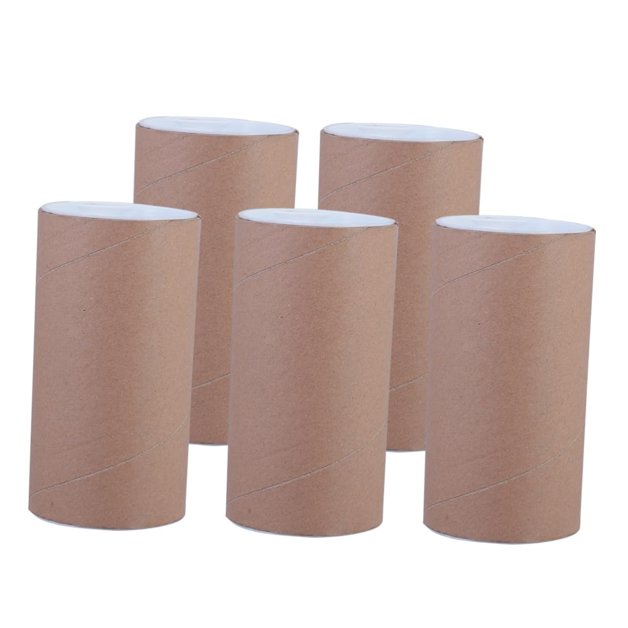 DECOMELODY 5pcs Honeycomb Paper Tube Spiral Blueprint Balm Document Map Lid Clear Tubes Board Poster Shipping Packaging Bulletin Glowy Rack Storage Tube Package Material Coffee