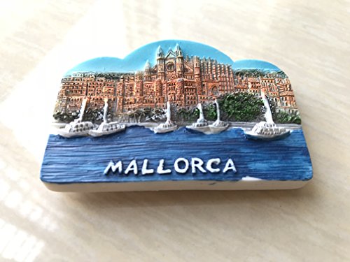 Imán decorativo 3D Mallorca para nevera 8x6 cm miniatura 6