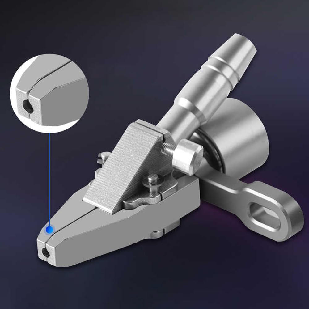 Abrazadera Neumática para Máquina de Tornillo de Acero Inoxidable, Abrazadera Automática para Máquina de Tornillo con Mandril de Mano(2.0mm)