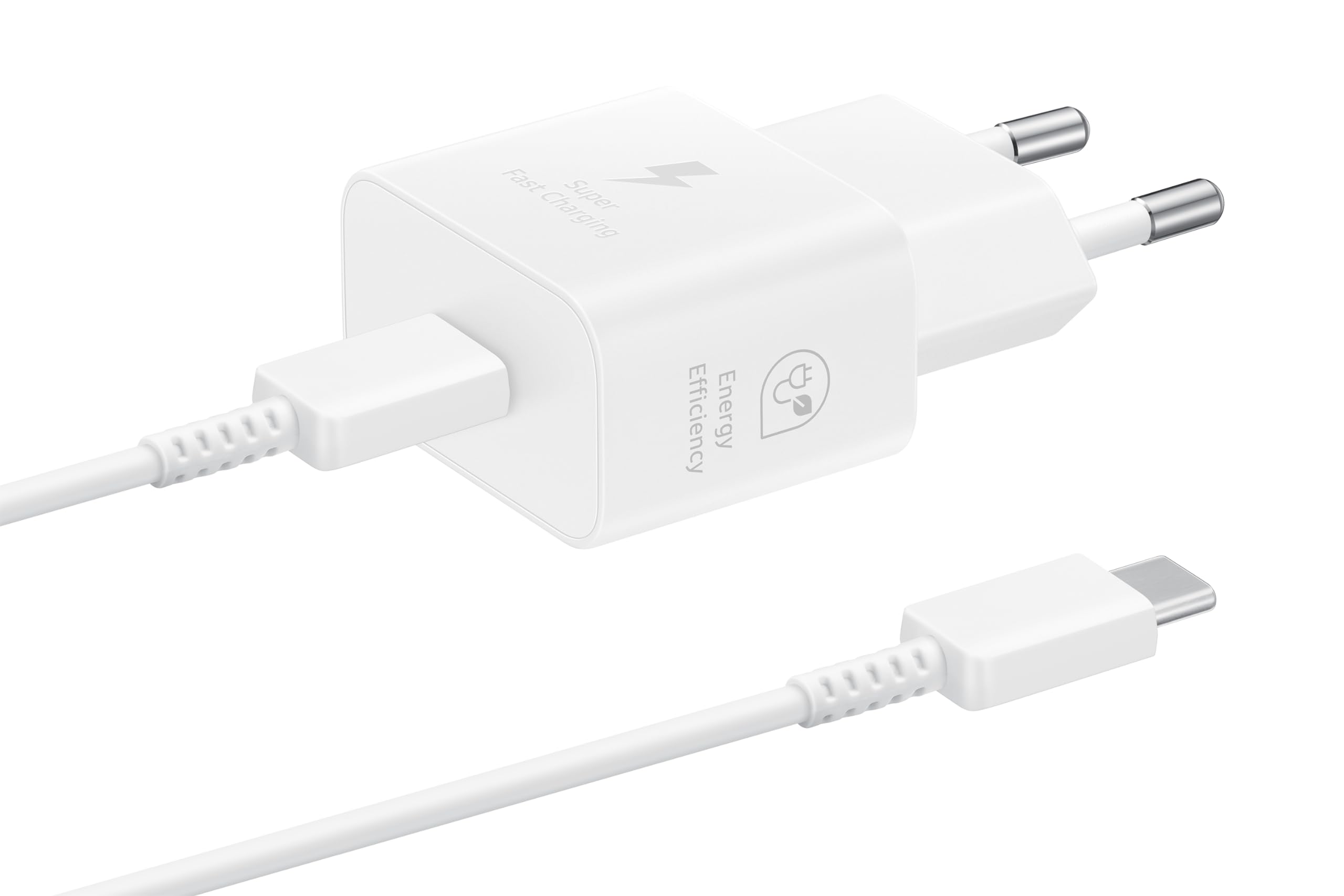 Samsung Schnellladeadapter, Energieeffizientes Ladegerät, USB-C, 25 Watt, Weiß, EP-T2510N