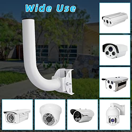 Universal Wireless Bridge Bracket Mount, J Pole Mount Accessory for Outside TV Antenna, Pole and Wall-Mounted Mount for Outdoor AP Access Point Client Bridge CPE(2 Pack)