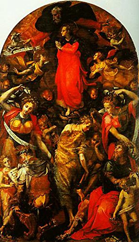 Peinture à l'huile Carlo Portelli Immaculate Conception, tableau toile 30x36