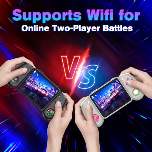 Image of RG43H Pro Retro Handheld Game Console, 4.3 Inch Retro Gaming Console with 4000mAh Battery, RK3562 Opensource Hand Held Games Console, EmuELEC&RGBOX Dual Systems Video Console, HDMI TV Output, Gray