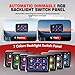 6 Gang Switch Panel with Automatic Dimmable On-Off LED Switch Pod Universal Circuit Control Relay System with Fuse Wiring Harness for Truck Jeep Trailer Car RV ATV UTV SUV