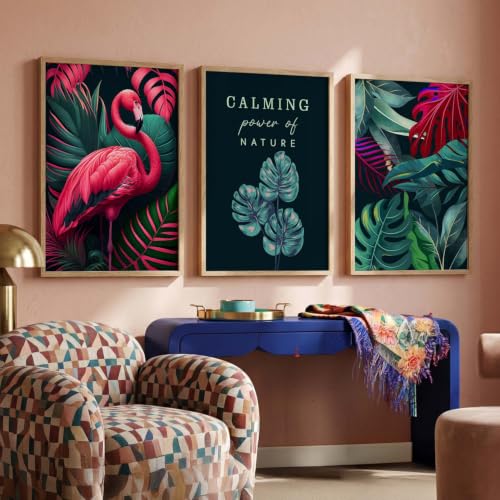 Image of kotart Painting for Wall Decoration - Modern Art Wall Decor Framed Painting for Living Room Bedroom - Framed Wall Posters /Paintings with Frame Set of 3 (Art 7, 10x13 inch)