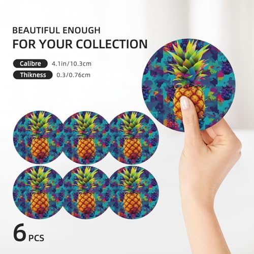 Dessous de verre en céramique colorés, une idée cadeau idéale pour la crémaillère - 4