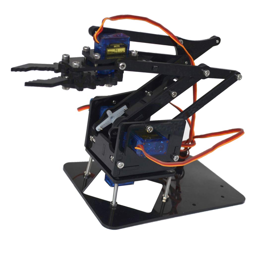 See full amazon price history chart for COMBR 4 Degree of Freedom Tank Robot Mechanical Arm with 4 Servos for Arduino 51 Robotics Learning Manipulator DIY Model Set Students Study COMBR 4 Degree of Freedom Tank Robot Mechanical Arm with 4 Servos for Arduino 51 Robotics Learning Manipulator DIY Model Set Students Study (B07K8RW4QF) Amazon Price History, Amazon Price Tracker