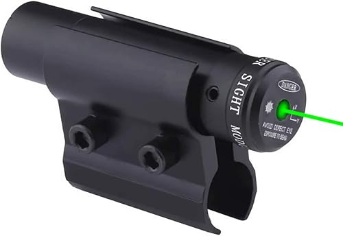 Tactical Mini punto verde mira láser alcance con abrazadera de barril montaje para rifle pistola de tiro precisa caza y tiro