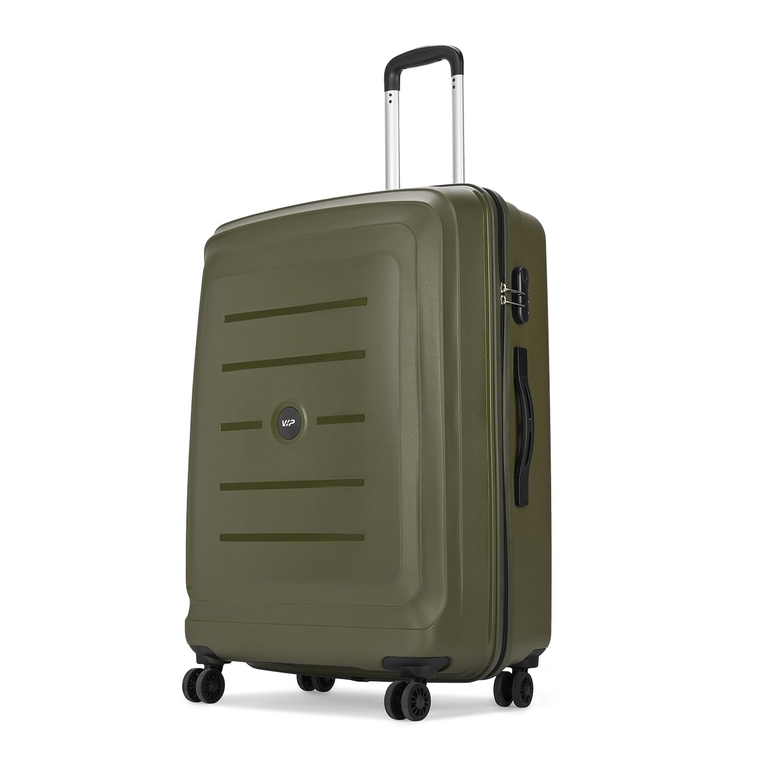 vip Polycarbonate (PC) Corsa Check-in 75 Cm (Large) 8 Spinner Wheels Trolley Bags for Travel, Hard Case Lightweight Bag with Combination Lock, Tough Suitcase for Travel (Green)-picture-54