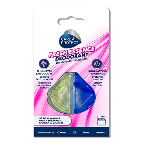 CARE + PROTECT Esencia Fresca Universal Desodorante para Lavavajillas, Elimina los Malos Olores, Fragancia Duradera, 1 Caparazón, Hasta 60 Lavados