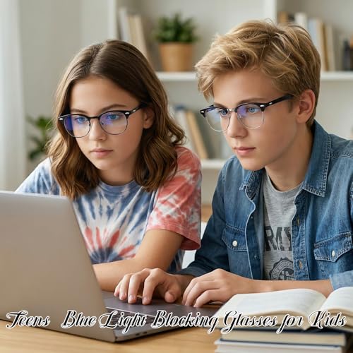 Image of Blue Light Blocking Glasses for Kids Boys Girls Computer Glasses TR90 Unbreakable Anti-Glare UV400 age 2-18 | CHEERS DEVICES Blue Light Blocking Glasses for Kids Boys Girls Computer Glasses TR90 Unbreakable Anti-Glare UV400 age 2-18
