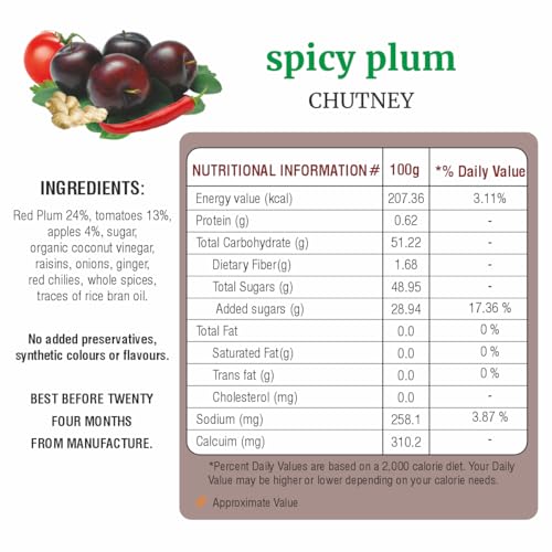 Image of Bhuira Red Plum Jam - 240g | All Natural No Added Preservatives, Artificial Colors | Handmade Himachal Vegan Spread | Breakfast Dessert Jam | Healthy Snack | Sweet Tart