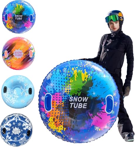 Aufblasbarer Schlitten,Snow Tube mit Griffen,Verdickter...