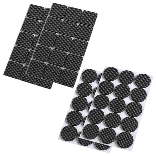Molyorch 120 Piezas Pegatinas Almohadilla, Tacos Goma Sillas, Almohadilla Autoadhesiva, Adhesivos Antideslizantes de Goma, Goma Antideslizante, para Sillas, Ll Mesa, el Sofá, Gabinete