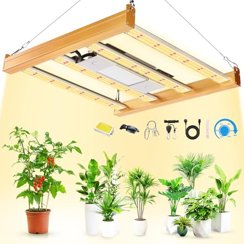 【Spettro completo simile al sole】 bianco, blu, rosso (4000K, 3000K e 660nm) I diodi 3000K forniscono più luce rossa e i diodi 4000K più luce bluastra. La luce rossa a 660nm è particolarmente utile durante la fioritura, in quanto accelera il periodo di fioritura e aumenta il rendimento. Trasformate i vostri semi in una riserva personale. E la luce sembra abbastanza naturale, rendendola adatta per un monitoraggio preciso della salute delle piante.