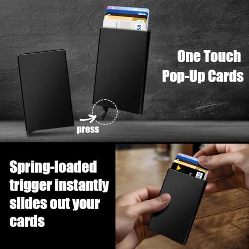 Image of FurArt Slim Minimalist Wallet RFID Credit Card Holder for Men | slim minimalist compact rfid id window thin