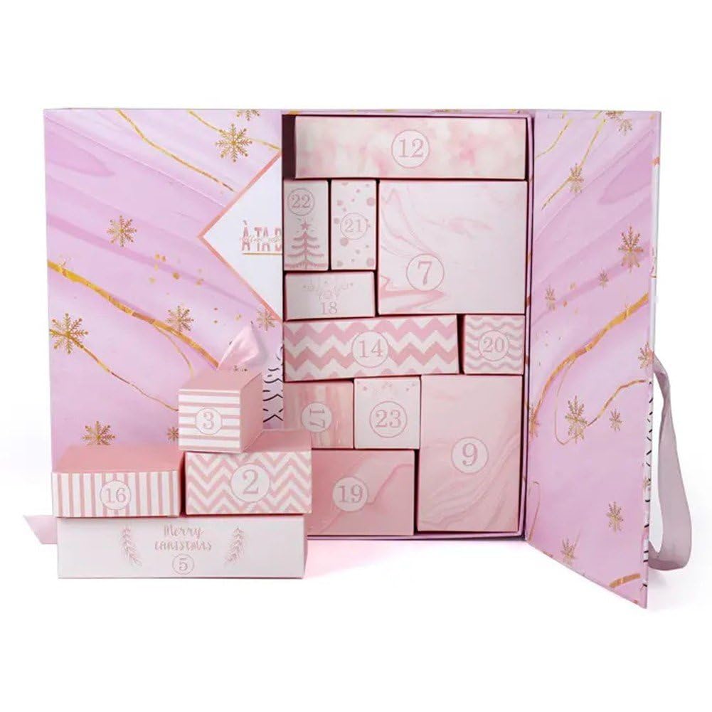 Calendrier de l'Avent vide à remplir pour une décoration de Noël DIY