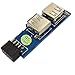 JIUWU 9 Pin USB 2.0 Female Pin Header to Dual USB2.0 Port Adapter