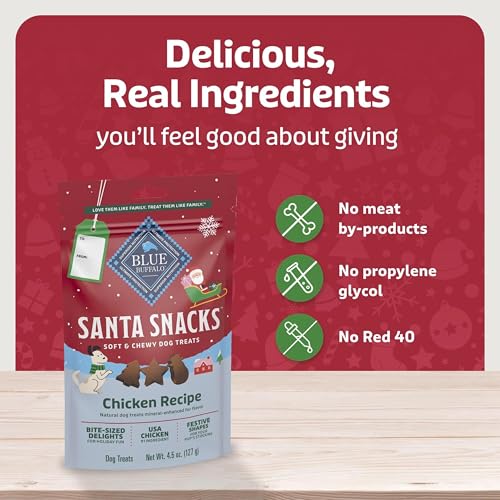 Blue Buffalo Santa Snacks Chicken Dog Treats, 4.5 oz - image 7