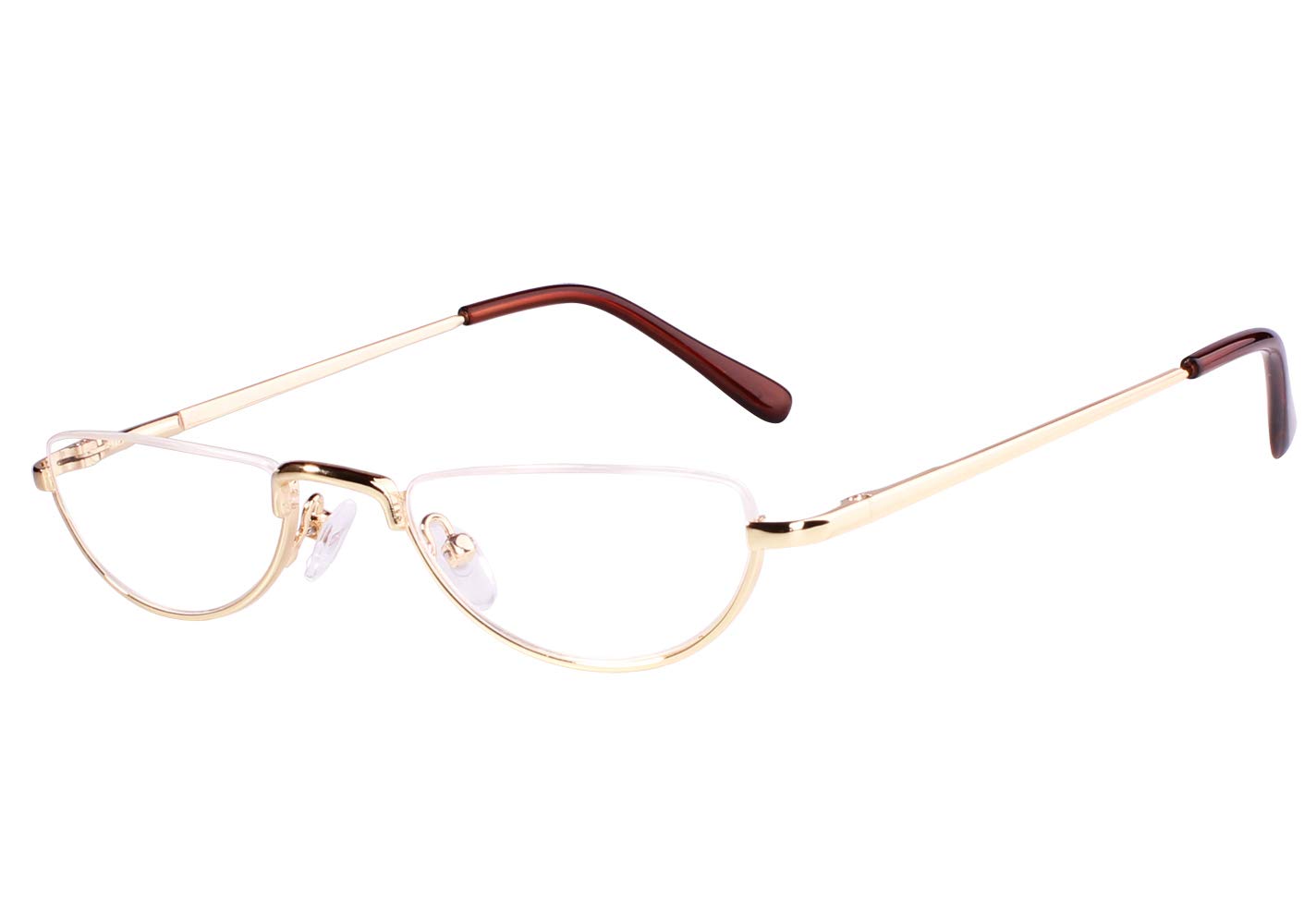 BEISONHalf Moon Readers Half Rimless Reading Glasses