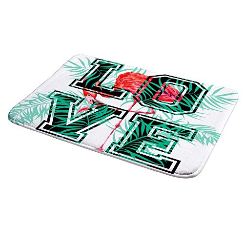 Ensemble de tapis de bain épais et doux au design de flore tropicale - 5