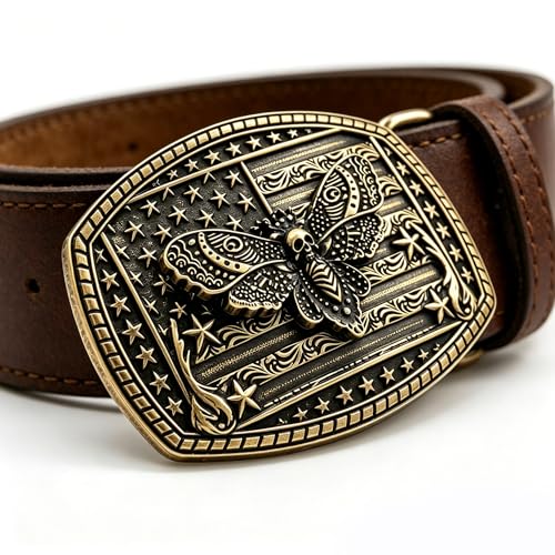 Image of Belt Buckles Men American Flag Belt Buckle for Women | Texas Belt Buckle for Rodeo Season, Solid Zinc Alloy Western Belt Buckle to 2027 RODEOHOUSTON, Hebillas Vaqueras para Hombre