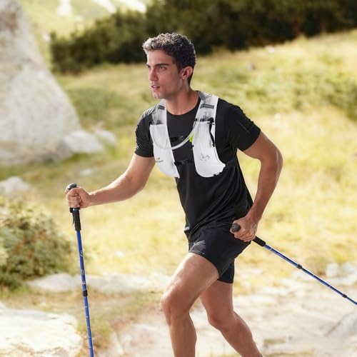 Image of N NEVO RHINO 5.5L Running Vest for Women Men, Lightweight Hydration Vest with 1.5L Water Bladder, Breathable Water Backpack for Hiking Marathon Running
