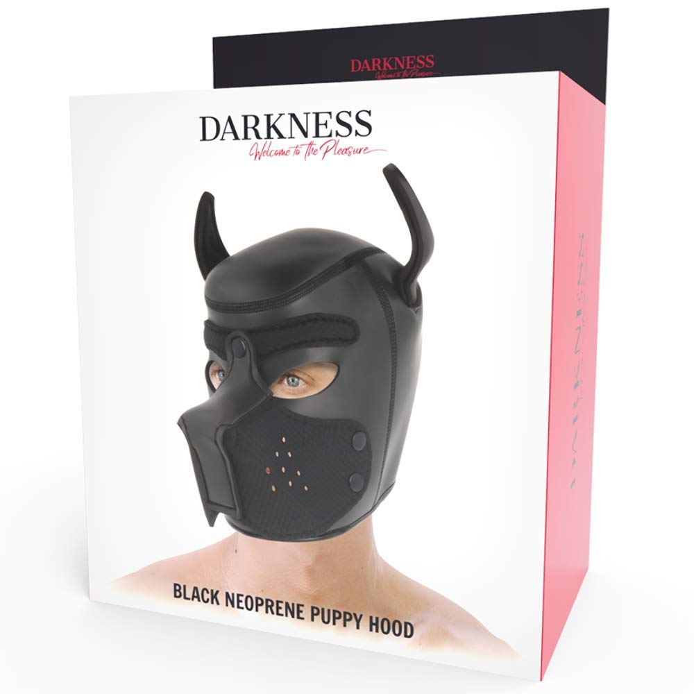 Darkness Bondage Darkness Máscara Perro de Neopreno con Hocico Extraíble M 21 g