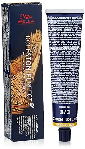 WELLA Koleston Perfect Me+ Rich Naturals Permanent Hair Colour Cream, No. 10/16 Light Blonde Asch-Violet, 0.66 kg 8005610628035