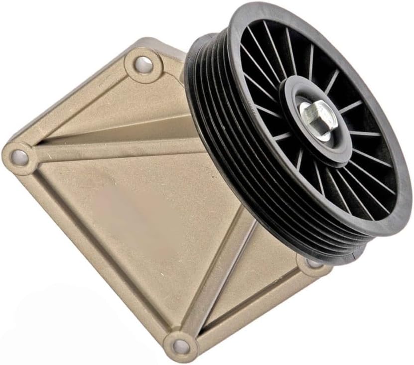 KarParts360 for Jeep Wrangler 1997 1998 1999 Air Conditioning Bypass Pulley | Plastic Pulley; Aluminum Bracket | Serpentine | 4.92 Inches Outside Diameter | Replacement for 55037205AH