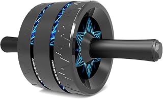 Abdominal Wheel Home Gym Fitness Equipment Men Women Practicing Abdominal Muscles Roller Pulley AB Roller With Mat ()