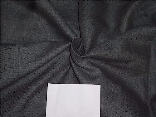 Tissu en lin lourd gris bleuâtre 147cm coupon 2m60 couture ameublement maison