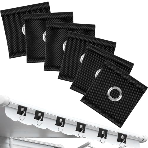 URAQT Kederleiste Haken, 6 Stück Kederöse für Kederschiene für 5/6 mm 7/8 mm Kederschiene RV Markisenhaken Camping Haken Haken Set Zubehör Aufhänger für Wohnmobil Wohnwagen Innen und Außendekoration