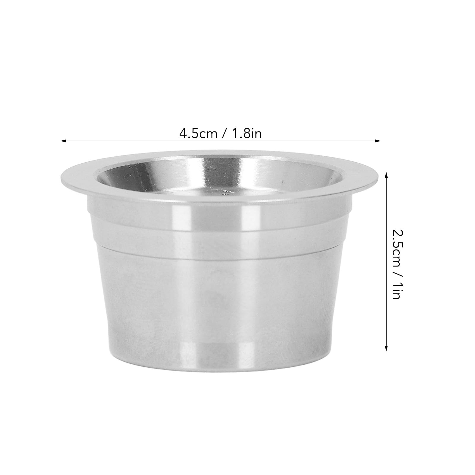 Cápsulas de café Reutilizables de Acero Inoxidable con Doble filtración, rellenables y con un práctico Interruptor de Rosca Cápsulas de Filtro de café Reutilizables for la Serie TCHIBO