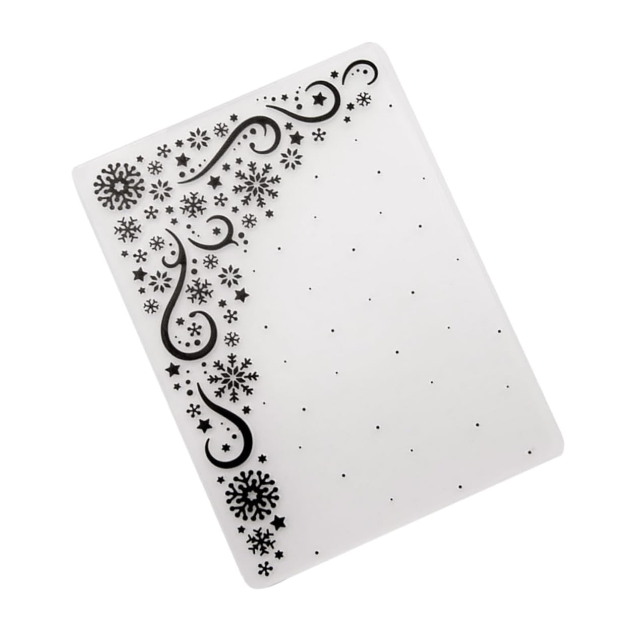 Housoutil DIY Plastic Embossing Dies Snowflakes Stars Card Making Embossing Plates Frame Folder
