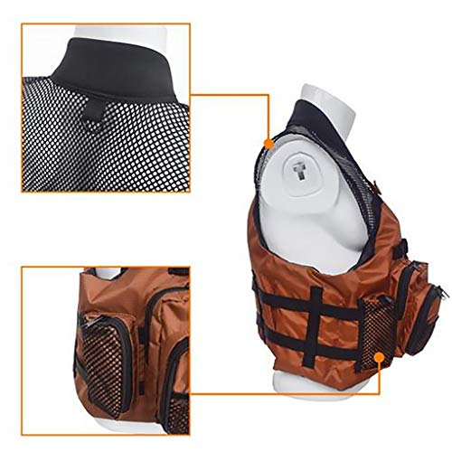 Ajustável Pesca Vest Mulheres Homens Outdoor Fisherman Vest com Multi-Projeto do bolso