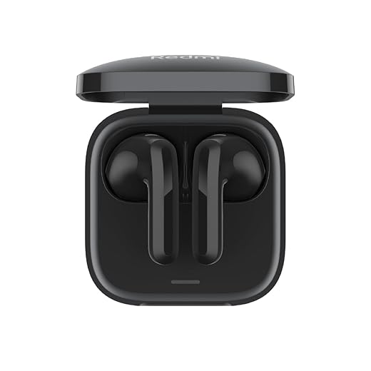 Xiaomi Redmi Buds 6 Active, Fones de Ouvido Sem Fio, Versão Global (Preto)